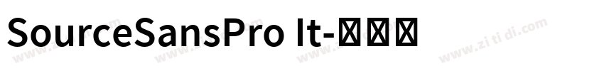 SourceSansPro It字体转换 SourceSansPro It字体转换